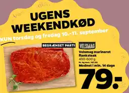 Netto Velsmag marineret flanksteg tilbud