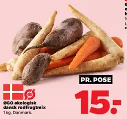 Netto ØGO økologisk dansk rodfrugtmix tilbud