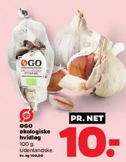Netto ØGO økologiske hvidløg tilbud
