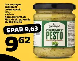 Netto La Campagna cremet pesto basilikum tilbud