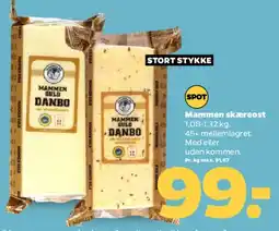 Netto Mammen skæreost (Danbo) tilbud