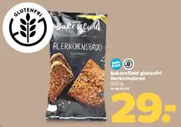 Netto Bakersfield glutenfri flerkornsbrød tilbud
