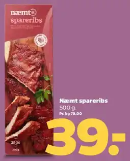 Netto Næmt spareribs tilbud