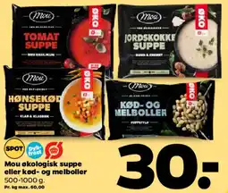 Netto Mou økologisk suppe / kød- og melboller tilbud