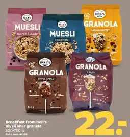 Netto Bell's muesli & granola tilbud
