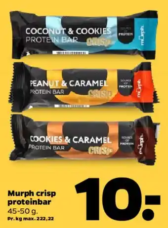 Netto Murph crisp proteinbar tilbud