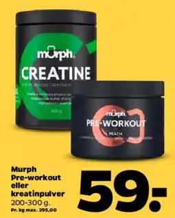 Netto Murph pre-workout eller kreatinpulver tilbud
