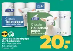 Netto Lambi Classic Toilet paper / Classic Household paper tilbud