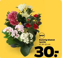 Netto Kunstig blomst i potte tilbud