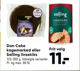 Bilka Dan Cake kagemarked eller Salling linsekiks tilbud