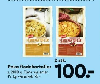 Bilka Peka flødekartofler tilbud