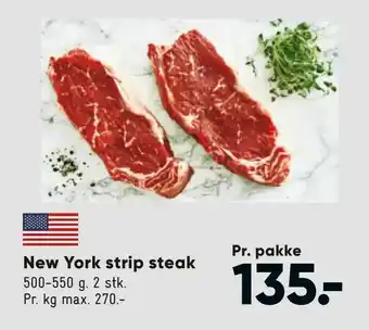 Bilka New York strip steak tilbud