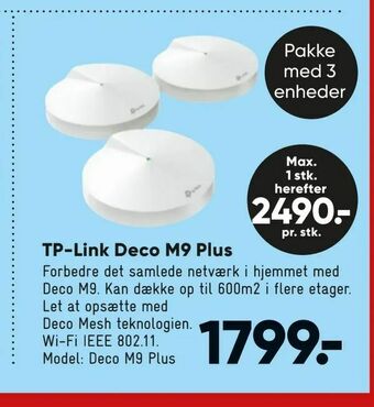 Bilka TP-Link Deco M9 Plus tilbud