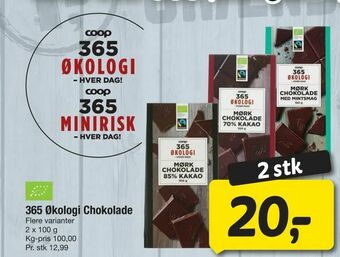 Fakta Tyskland 365 Økologi Chokolade tilbud