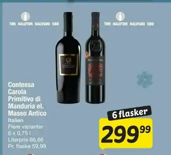 Fakta Tyskland Contessa Carola Primitivo di Manduria el. Masso Antico tilbud