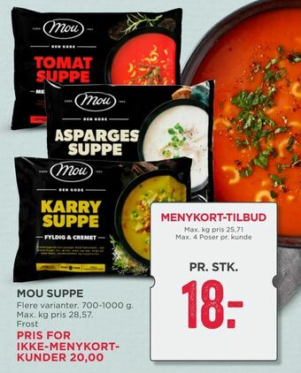 MENY Mou suppe tilbud