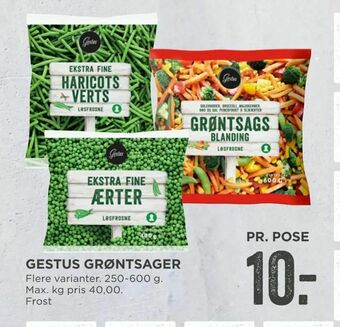 MENY Gestus grøntsager tilbud