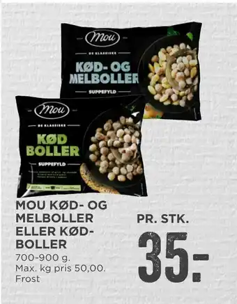MENY Mou kød- og melboller eller kød­ boller tilbud