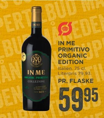 MENY In me primitivo organic edition tilbud