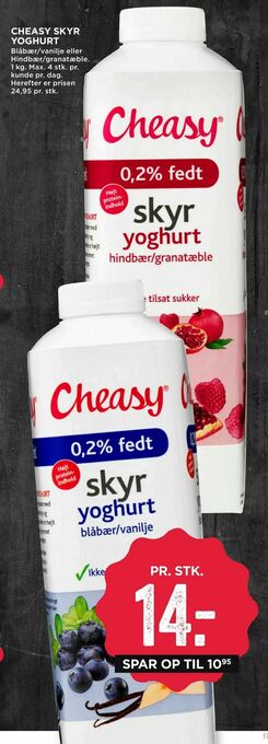 MENY Cheasy skyr yoghurt tilbud