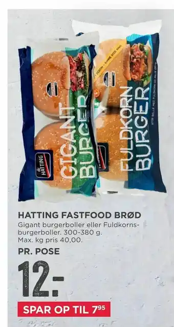 MENY Hatting fastfood brød tilbud