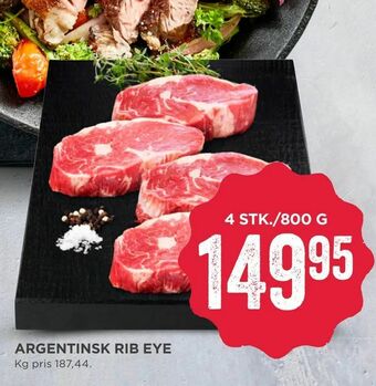MENY Argentinsk rib eye tilbud