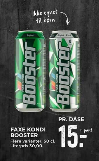 MENY Faxe kondi booster tilbud