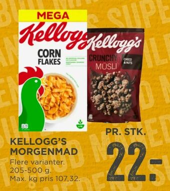 MENY Kellogg's morgenmad tilbud