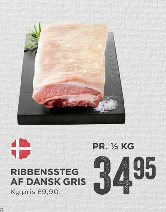 MENY Ribbenssteg af dansk gris tilbud