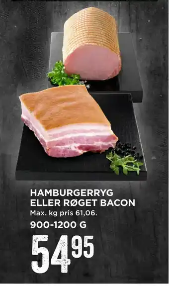 MENY Hamburgerryg eller røget bacon tilbud