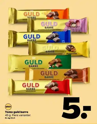 Netto Toms guld barre tilbud