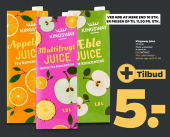Netto Kingsway juice tilbud