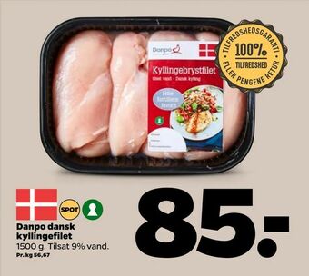 Netto Danpo dansk kyllingefilet tilbud