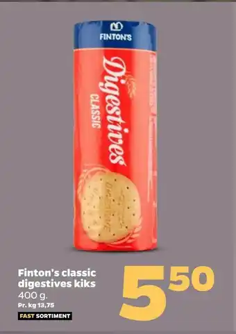 Netto Finton's classic digestives kiks tilbud