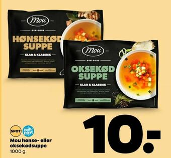 Netto Mou hønse- eller oksekødsuppe tilbud