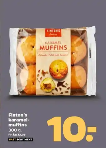 Netto Finton's karamel muffins tilbud