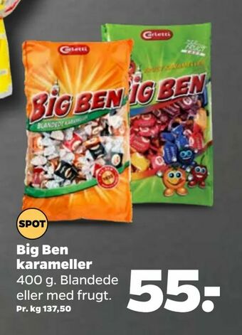 Netto Big Ben karameller tilbud
