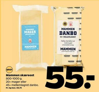 Netto Mammen skæreost tilbud