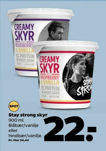 Netto Stay strong skyr tilbud