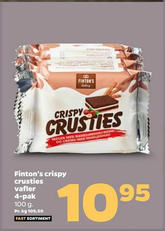 Netto Finton's crispy crusties vafler 4-pak tilbud