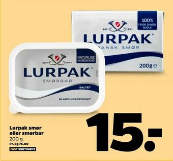 Netto Lurpak smør eller smørbar tilbud