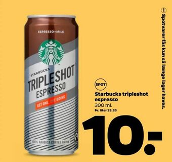 Netto Starbucks tripleshot espresso tilbud