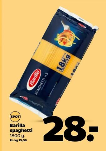 Netto Barilla spaghetti tilbud