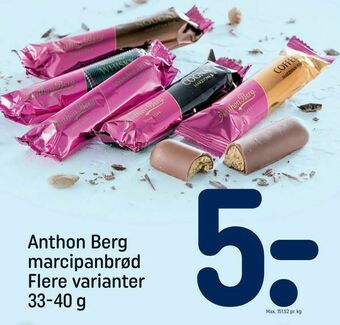 REMA 1000 Anthon Berg marcipanbrød tilbud
