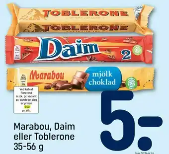 REMA 1000 Marabou, Daim eller Toblerone tilbud