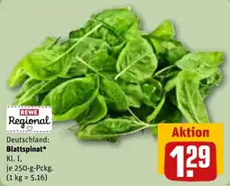 REWE DE Rewe Regional Blattspinat tilbud