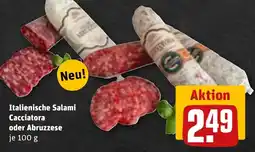 REWE DE Italienische Salami Cacciatore oder Abruzzese tilbud