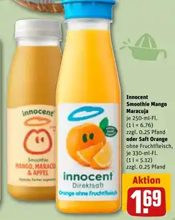 REWE DE Innocent Direktsaft Orange ohne Fruchtfleisch tilbud