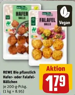 REWE DE REWE Bio pflanzlich Hafer- oder Falafel-Bällchen tilbud