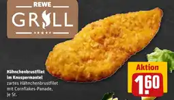 REWE DE Rewe Grill Hähnchenbrustfilet im Knuspermantel tilbud
